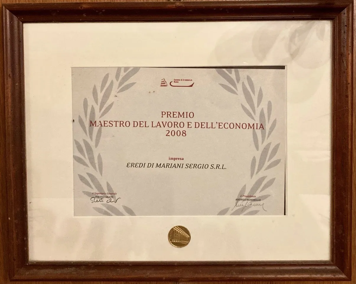 2008 Premio Maestro del lavoro e dell'economia